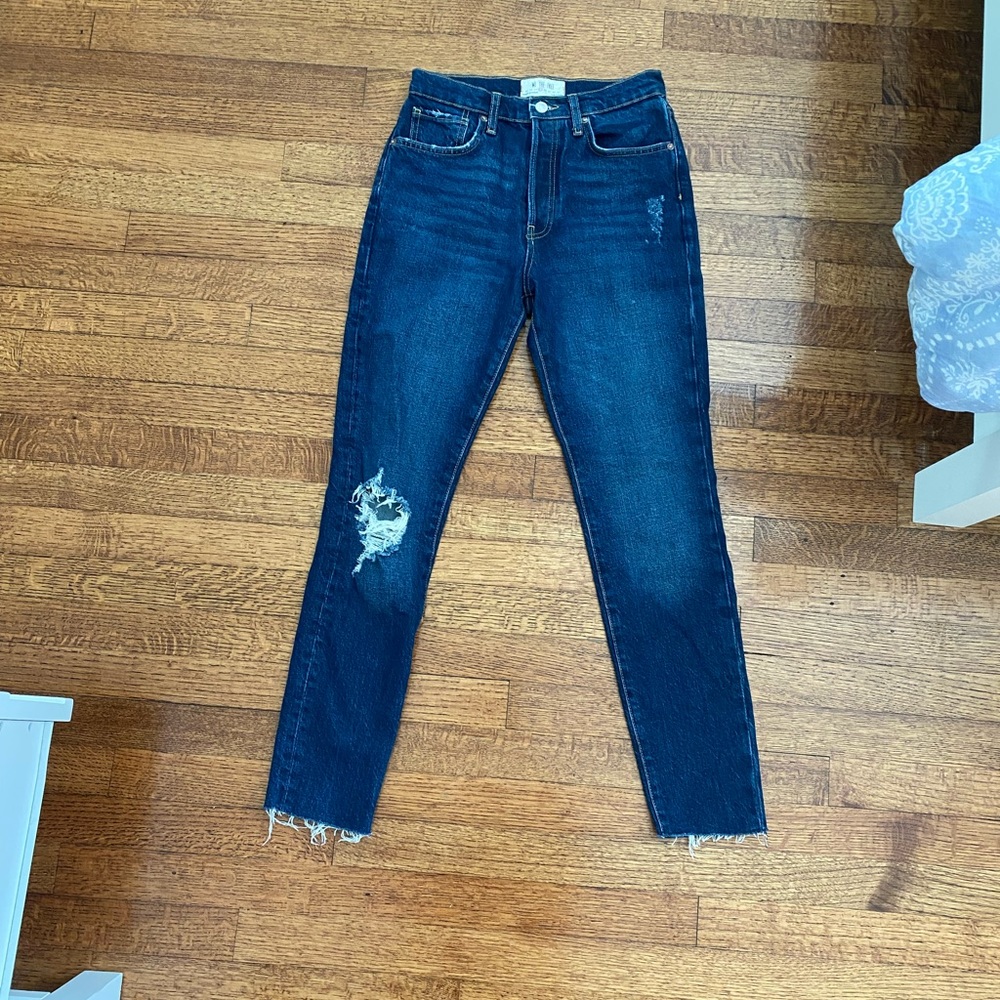 Free People ripped skinny jeans size 27